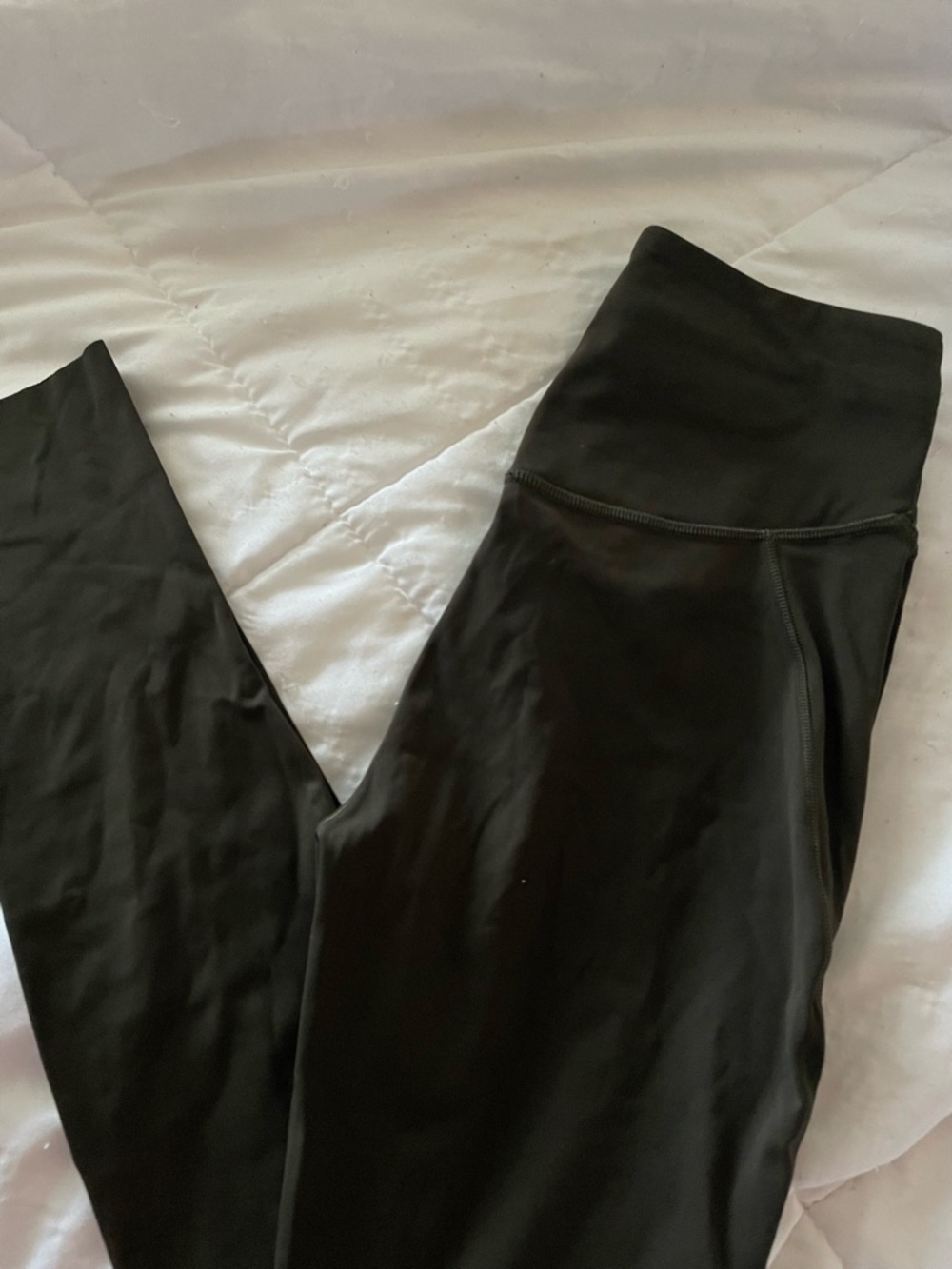 lululemon athletica Olive Green High-Waist Performance Leggings